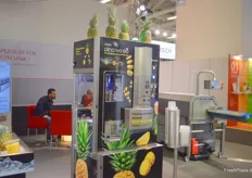 Pineapple slicer from Pina-to-Go at the German Hepro booth.
